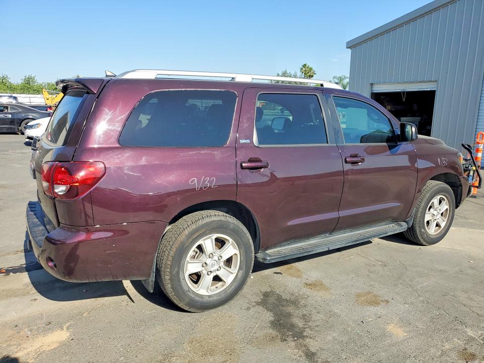 2018 Toyota Sequoia VIN 5TDZY5G13JS069355 COPART salvage auction — REAR END, Ca - Salvage Certificate, sold $7,400 on 2026-07-09 (photo 3)