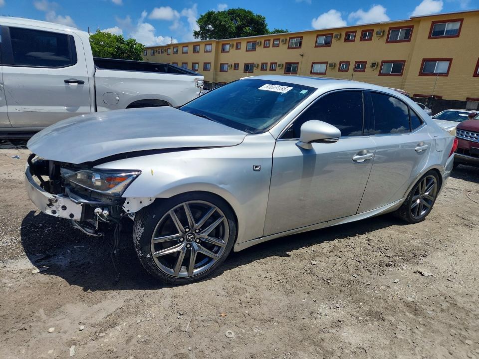 2016 Lexus Is VIN JTHBA1D29G5007824 COPART salvage auction — FRONT END, Salvage Title, sold $1,300 on 2026-07-22 (photo 1)
