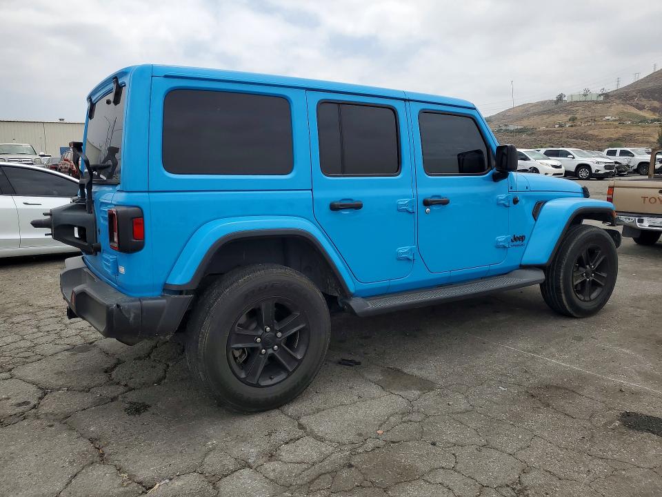 2021 Jeep VIN 1C4HJXEGXMW601028 COPART salvage auction — FRONT END, Ca - Salvage Certificate, sold $12,600 on 2026-07-02 (photo 3)