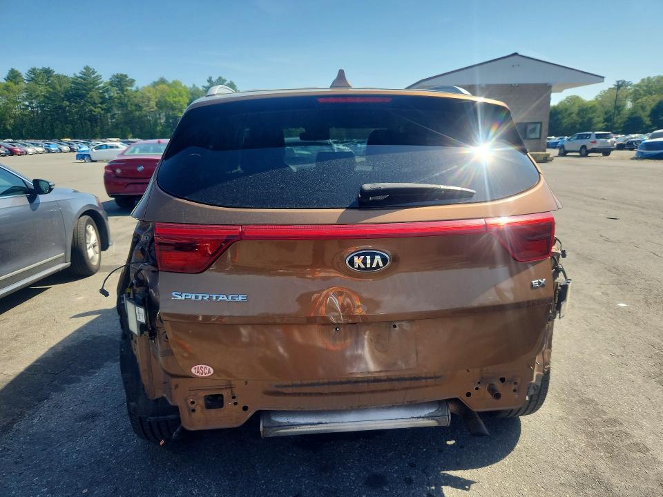 2018 Kia Sportage VIN KNDPNCACXJ7373663 COPART salvage auction — REAR END, Wv - Salvage Certificate, sold $3,450 on 2026-07-07 (photo 6)