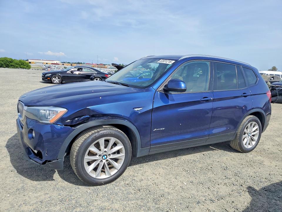 2016 BMW X3 VIN 5UXWX9C55G0D76626 — COPART salvage auction photo