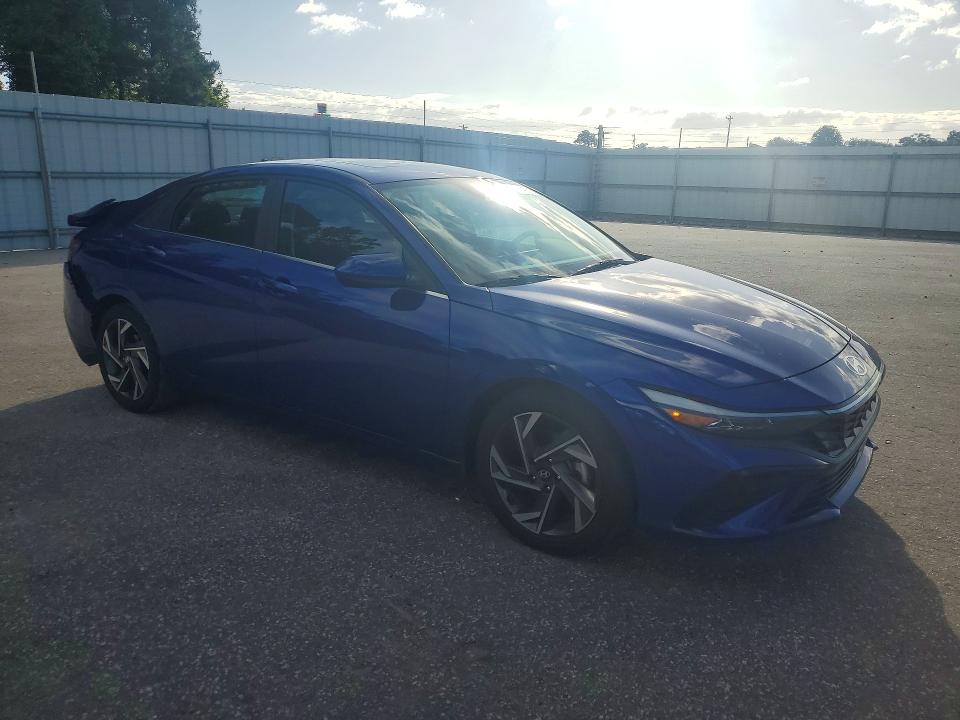 2024 Hyundai Elantra VIN KMHLS4DG1RU734525 COPART salvage auction — REAR END, NC - SALVAGE CERTIFICATE OF TITLE, sold $2,600 on 2026-07-28 (photo 4)