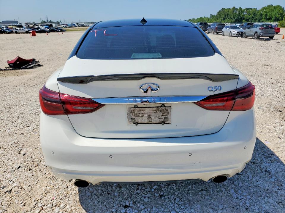 2018 Infiniti Q50 VIN JN1EV7AP5JM363256 COPART salvage auction — SIDE, TX - CERTIFICATE OF TITLE, sold $3,800 on 2026-07-17 (photo 6)