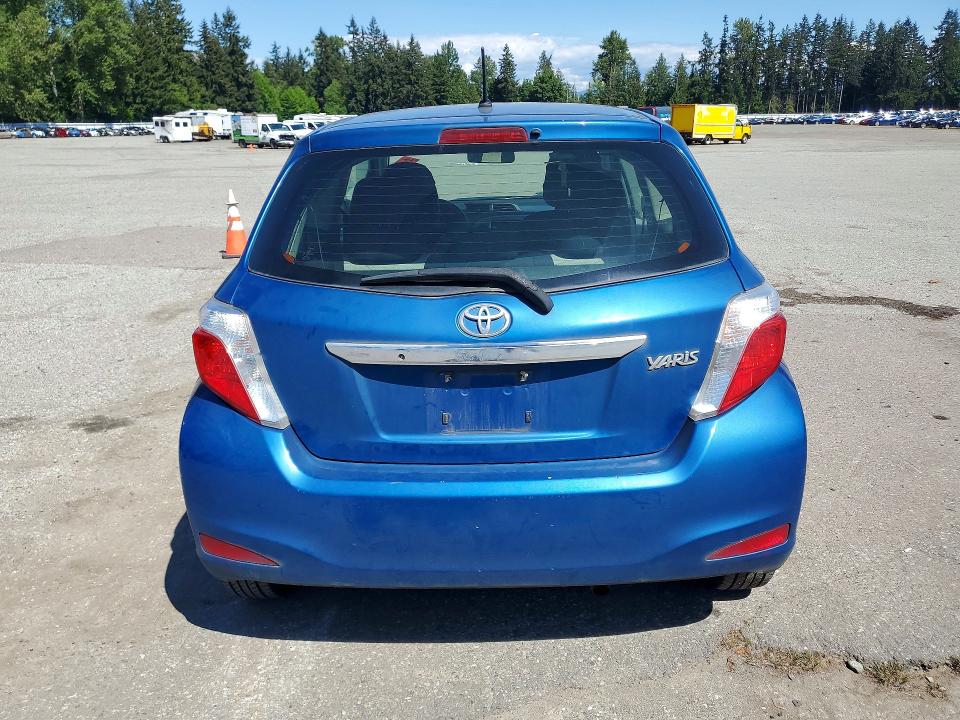 2012 Toyota Yaris VIN JTDJTUD30CD534328 COPART salvage auction — REAR END, Wa - Vehicle Cert Of Ownership-Titl, sold $1,350 on 2026-07-06 (photo 6)
