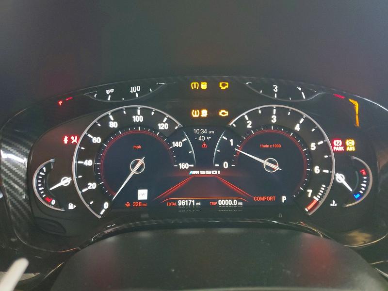 2018 BMW M5 VIN WBAJB9C59JB286847 COPART salvage auction — FRONT END, Ca - Salvage Certificate, sold $8,500 on 2026-07-09 (photo 9)