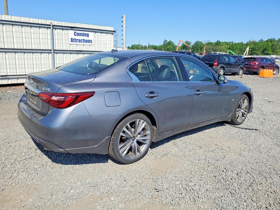 2019 Infiniti Q50 VIN JN1EV7AR8KM591240 COPART salvage auction — FRONT END, Nj - Cert Of Title-Salvage, sold $4,300 on 2026-07-24 (photo 3)