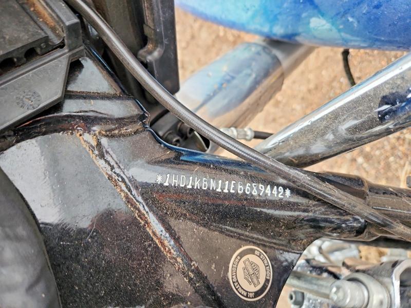 2014 Harley-davidson Fl VIN 1HD1KBM11EB689442 COPART salvage auction — SIDE, Ne - Cert Of Title-Salvage, sold $1,600 on 2026-07-30 (photo 9)
