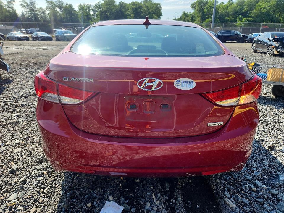 2013 Hyundai VIN KMHDH4AE9DU615619 COPART salvage auction — SIDE, MD - CERT OF SALVAGE > 75% DAMAGE, sold $975 on 2026-07-28 (photo 6)