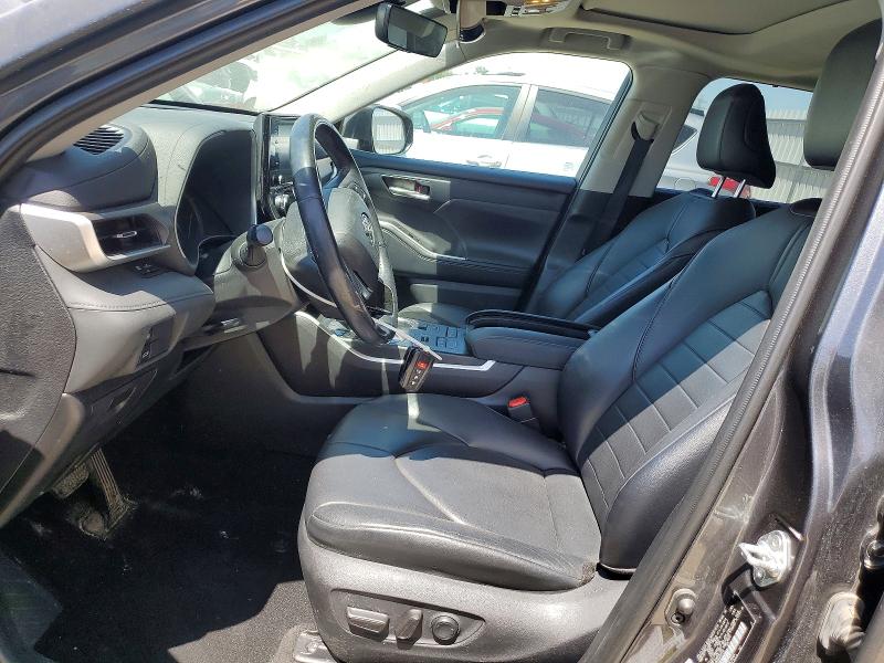 2021 Toyota Highlander VIN 5TDGZRBH2MS057315 COPART salvage auction — HAIL, Ia - Cert Of Title-Salvage Title, sold $10,500 on 2026-07-22 (photo 7)