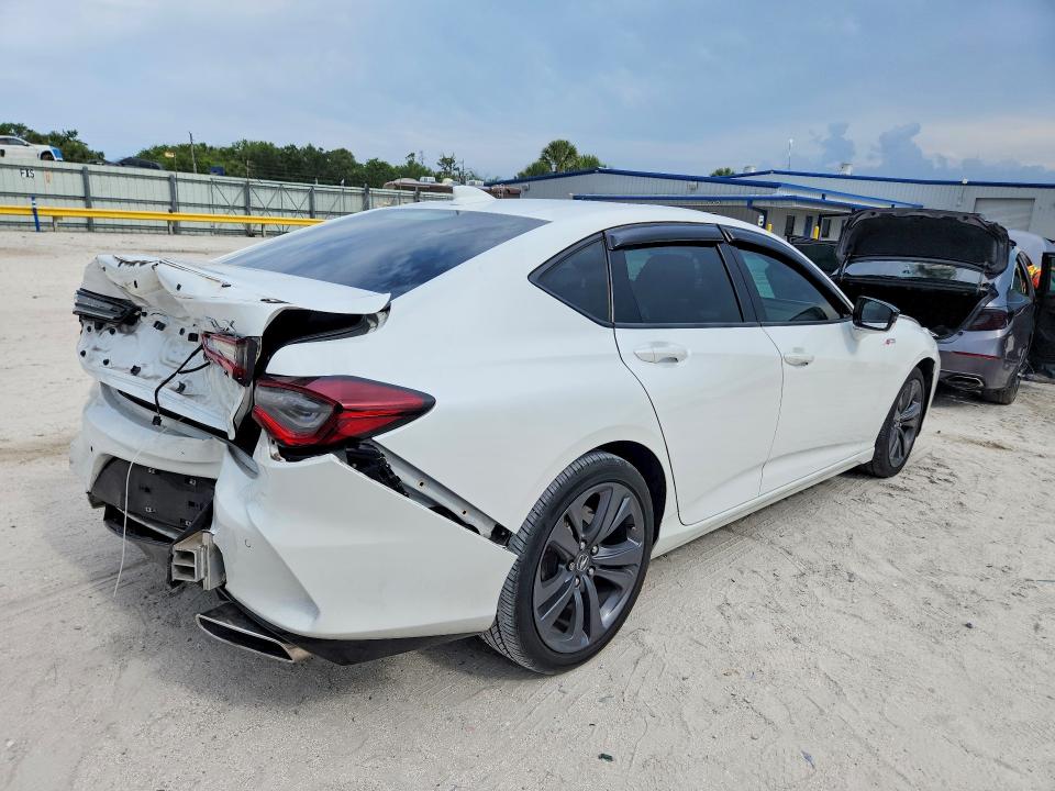 2022 Acura Tlx VIN 19UUB5F51NA002015 COPART salvage auction — REAR END, Fl - Cert Of Title Slvg Rebuildable, sold $7,600 on 2026-07-22 (photo 3)