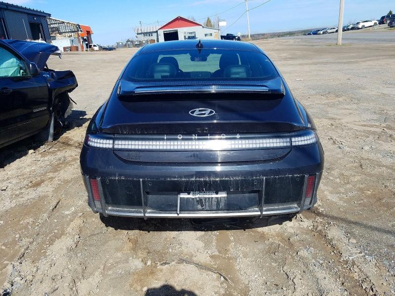 2025 Hyundai Ioniq 6 VIN KMHM34AA1SA106179 COPART salvage auction — FRONT END, Qc - Gravement Accidente, sold $10,200 on 2026-07-07 (photo 6)