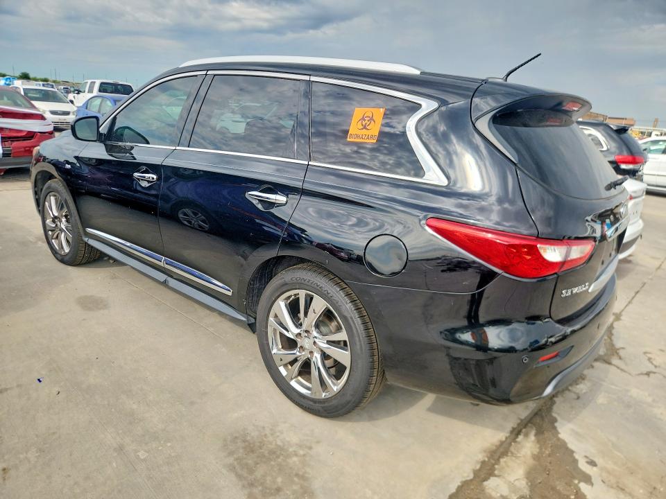 2015 Infiniti Qx60 VIN 5N1AL0MMXFC507385 COPART salvage auction — WATER/FLOOD, Tx - Salvage Title-Flood Damage, sold $925 on 2026-07-02 (photo 2)