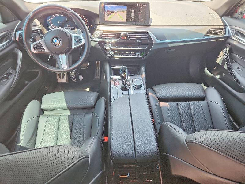 2021 BMW 5er VIN WBA53BJ02MWX11996 COPART salvage auction — FRONT END, Id - Salvage Certificate Of Title, sold $17,200 on 2026-07-24 (photo 8)