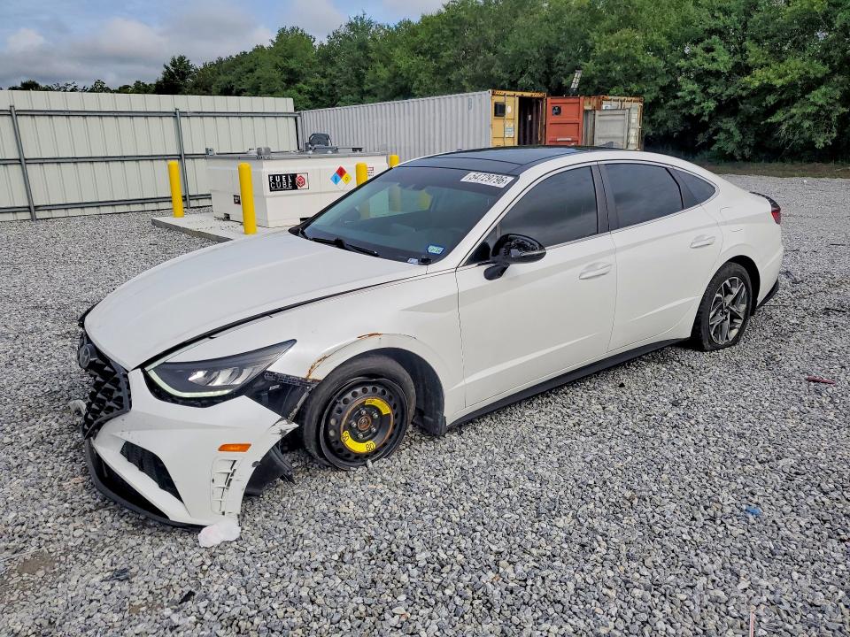 2022 Hyundai Sonata VIN KMHL14JA5NA221261 COPART salvage auction — FRONT END, Tx - Salvage Vehicle Title, sold $6,500 on 2026-07-27 (photo 1)
