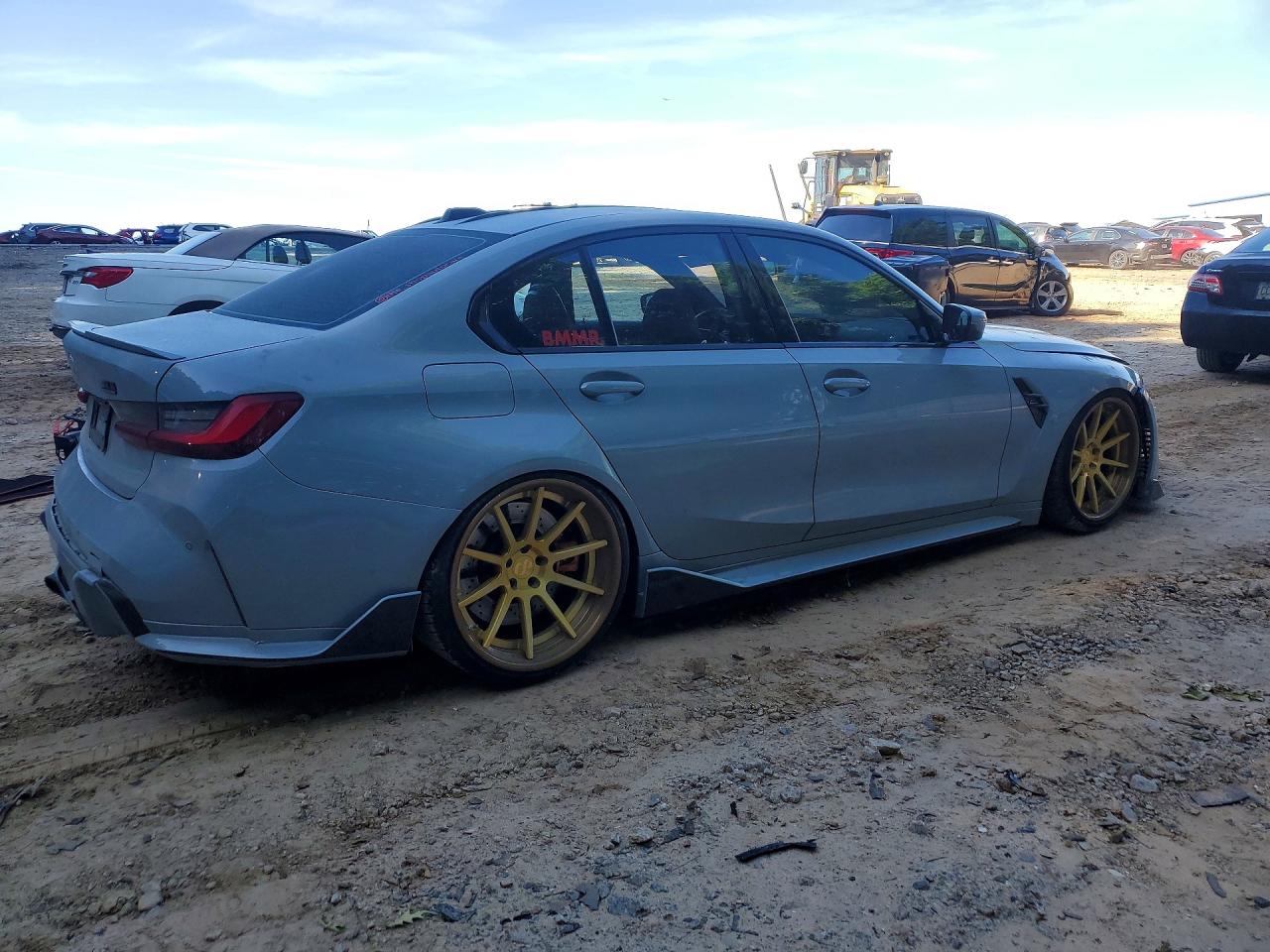 2023 BMW M3 VIN WBS43AY06PFN97481 COPART salvage auction — Front End, GA - CERT OF TITLE-SALVAGE, sold $53,000 on 2026-07-02 (photo 3)