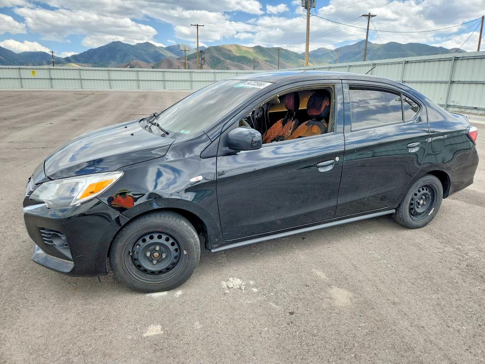 2022 Mitsubishi Mirage VIN ML32FUFJ9NHF07296 COPART salvage auction — INTERIOR BURN, Ut - Salvage Certificate, sold $225 on 2026-07-28 (photo 1)