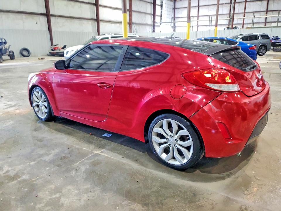 2013 Hyundai Veloster VIN KMHTC6AD3DU126842 COPART salvage auction — REAR END, Ky - Cert Of Title-Salvage, sold $1,000 on 2026-07-15 (photo 2)