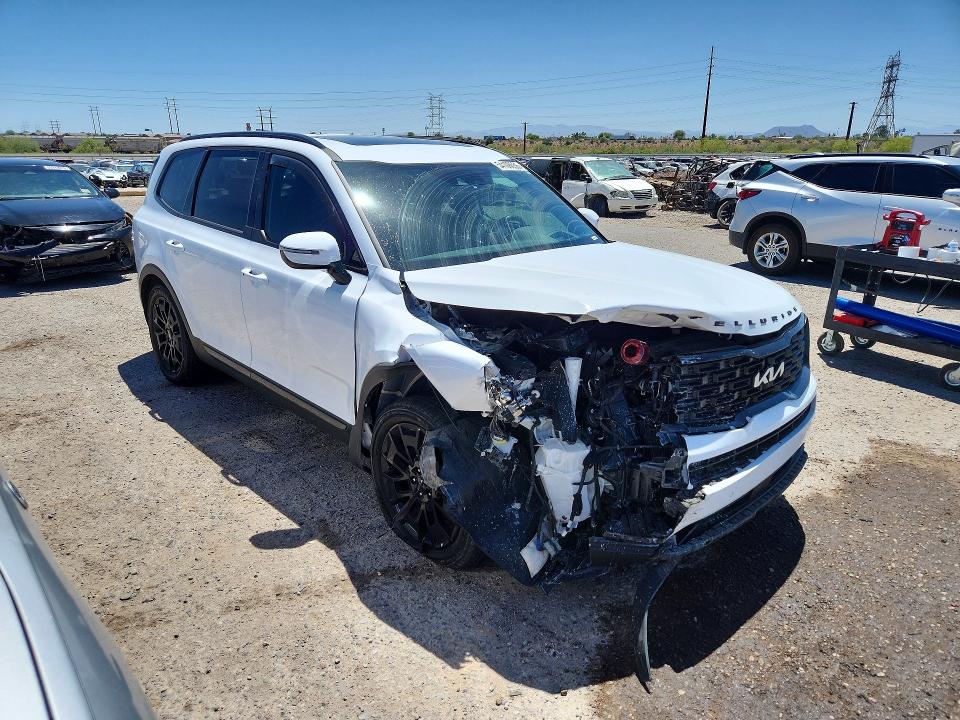 2022 Kia Telluride VIN 5XYP5DHC3NG293741 COPART salvage auction — FRONT END, Az - Cert Of Title - Salvage, sold $7,500 on 2026-07-10 (photo 4)