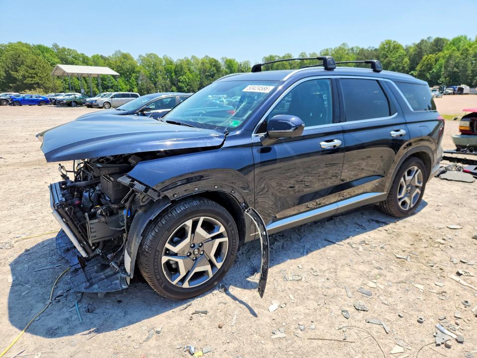 2023 Hyundai Palisade VIN KM8R5DGE4PU536515 COPART salvage auction — FRONT END, Va - Cert Of Title - Salvage, sold $10,000 on 2026-07-06 (photo 1)