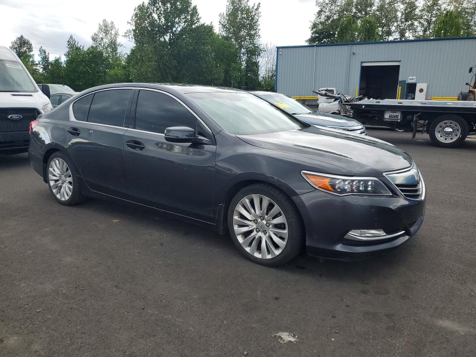 2015 Acura RLX VIN JH4KC1F95FC001601 COPART salvage auction — REAR END, Or - Salvage Title Certificate, sold $4,300 on 2026-07-06 (photo 4)
