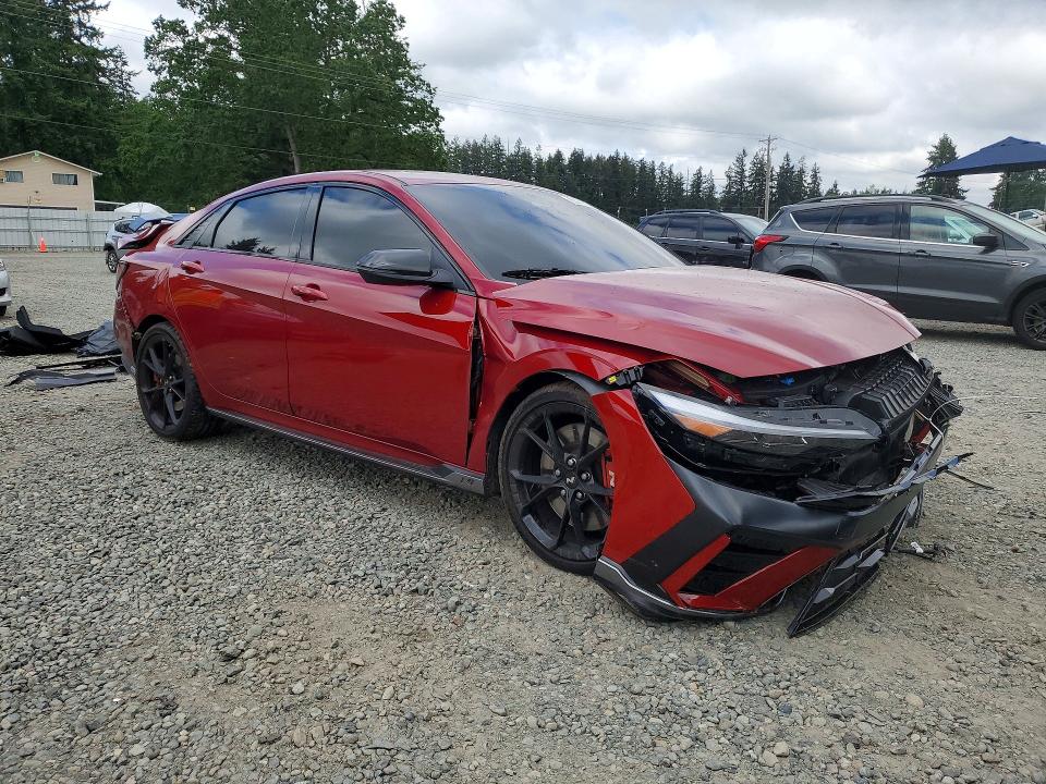 2025 Hyundai Elantra VIN KMHLW4DK6SU030089 COPART salvage auction — REAR END, Wa - Bill Of Sale, sold $4,450 on 2026-07-24 (photo 4)