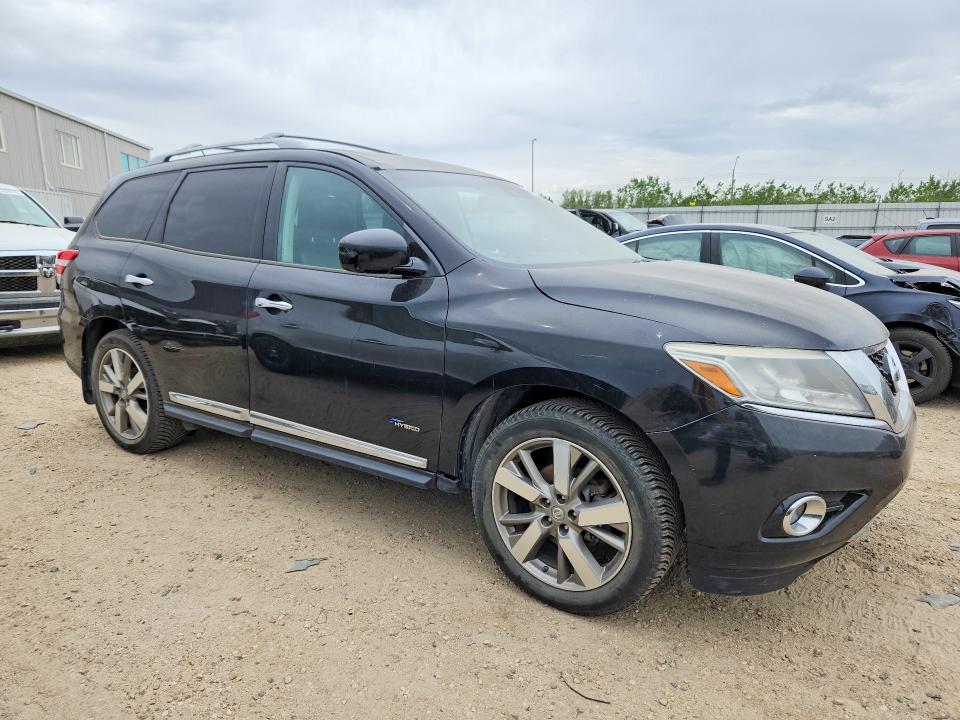 2014 Nissan Pathfinder VIN 5N1CR2MM7EC675079 COPART salvage auction — SIDE, Ab - Bos - Active, sold $1,100 on 2026-07-09 (photo 4)