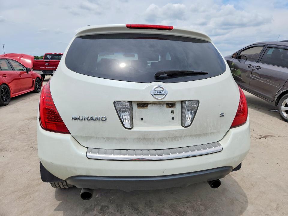 2007 Nissan Murano VIN JN8AZ08T47W505222 COPART salvage auction — MINOR DENT/SCRATCHES, Tx - Certificate Of Title, sold $500 on 2026-07-02 (photo 6)