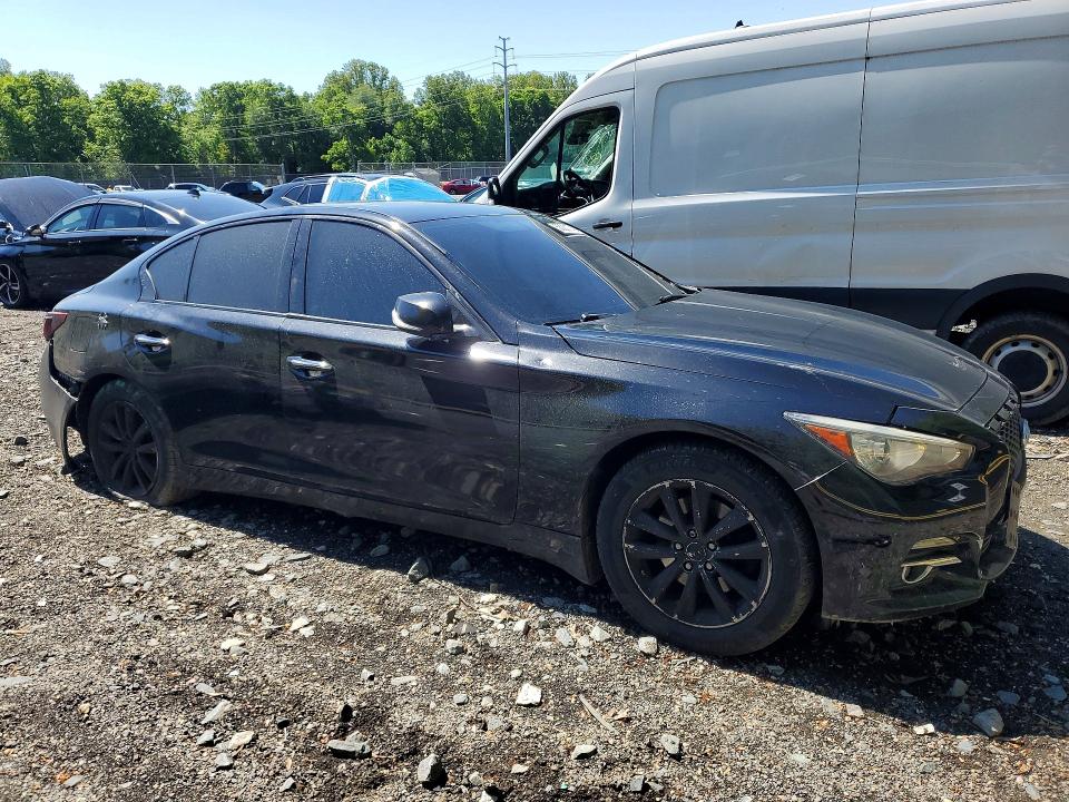 2015 Infiniti Q50 VIN JN1BV7AR2FM417124 COPART salvage auction — FRONT END, Id - Salvage Certificate Of Title, sold $550 on 2026-07-14 (photo 4)