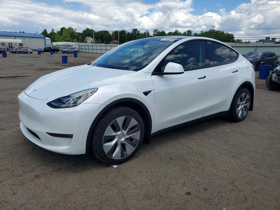2023 Tesla Model y VIN 7SAYGDEE9PA053379 COPART salvage auction — SIDE, Pa - Certificate Of Salvage, sold $12,900 on 2026-07-02 (photo 1)