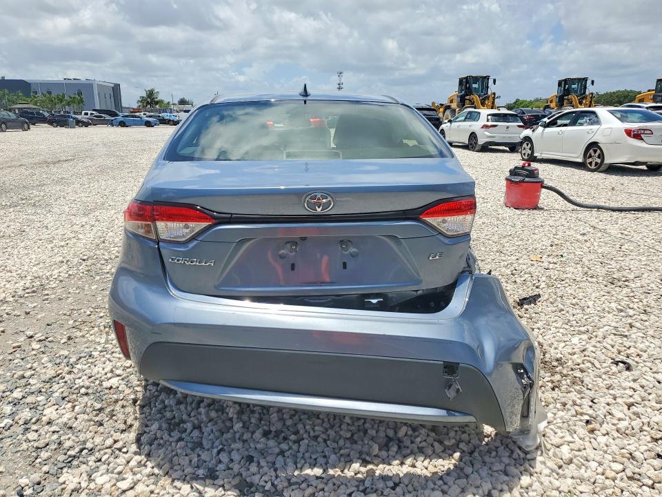 2021 Toyota Corolla VIN JTDEPMAEXMJ184608 COPART salvage auction — REAR END, Fl - Certificate Of Destruction, sold $4,950 on 2026-07-03 (photo 6)