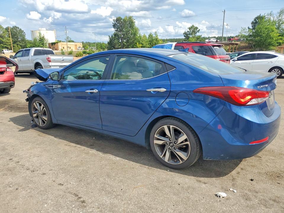 2014 Hyundai Elantra VIN KMHDH4AE6EU042549 COPART salvage auction — FRONT END, Sc - Cert Of Title-Salvage, sold $725 on 2026-07-24 (photo 2)