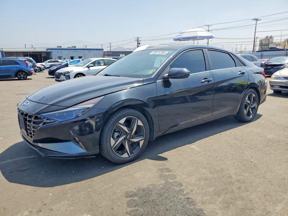 2023 Hyundai Elantra VIN KMHLN4AJ3PU064688 COPART salvage auction — SIDE, CA - SALVAGE CERTIFICATE, sold $400 on 2026-07-27 (photo 1)