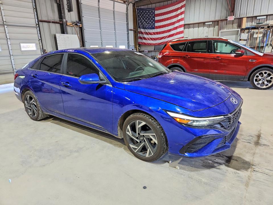 2024 Hyundai Elantra VIN KMHLS4DG6RU791352 COPART salvage auction — HAIL, Salvage Title, sold $70 on 2026-07-21 (photo 4)