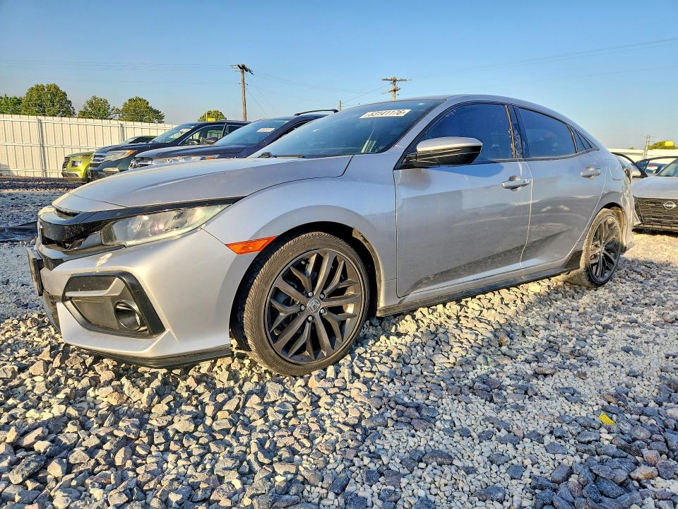 2021 Honda Civic VIN SHHFK7H47MU227356 COPART salvage auction — HAIL, Mo - Certificate Of Title, sold $12,700 on 2026-07-13 (photo 1)