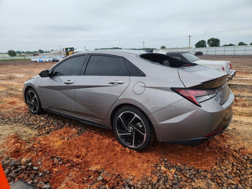 2022 Hyundai Elantra VIN KMHLR4AF1NU297661 COPART salvage auction — HAIL, Mo - Salvage Certificate Of Title, sold $9,400 on 2026-07-20 (photo 2)