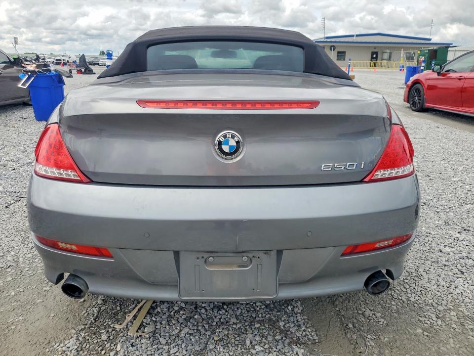 2010 BMW 6 series VIN WBAEB5C59AC225583 COPART salvage auction — NORMAL WEAR, La - Certificate Of Title, sold $500 on 2026-07-27 (photo 6)