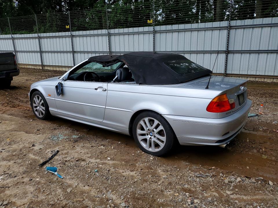 2003 BMW 3er VIN WBABS534X3JU98377 COPART salvage auction — ROOF, Ga - Cert Of Title-Salvage, sold $900 on 2026-07-10 (photo 2)