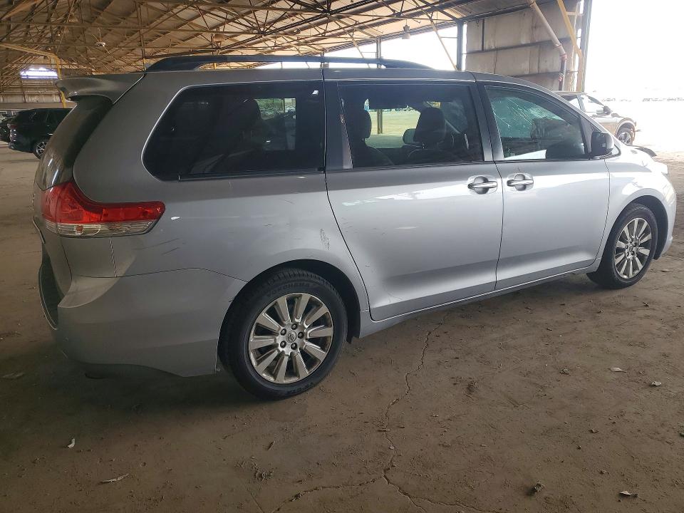 2013 Toyota Sienna VIN 5TDDK3DC2DS067350 COPART salvage auction — FRONT END, Ca - Salvage Certificate, sold $1,950 on 2026-07-13 (photo 3)