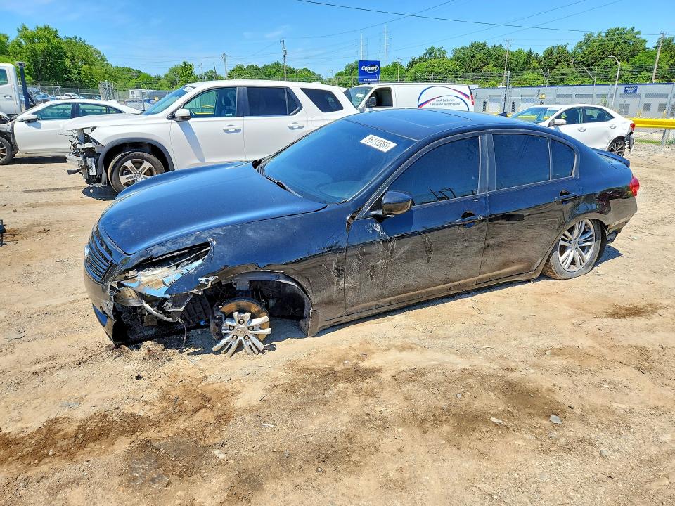 2013 Infiniti G VIN JN1CV6AR7DM767361 COPART salvage auction — UNDERCARRIAGE, Md - Cert Of Salvage > 75% Damage, sold $500 on 2026-07-02 (photo 1)