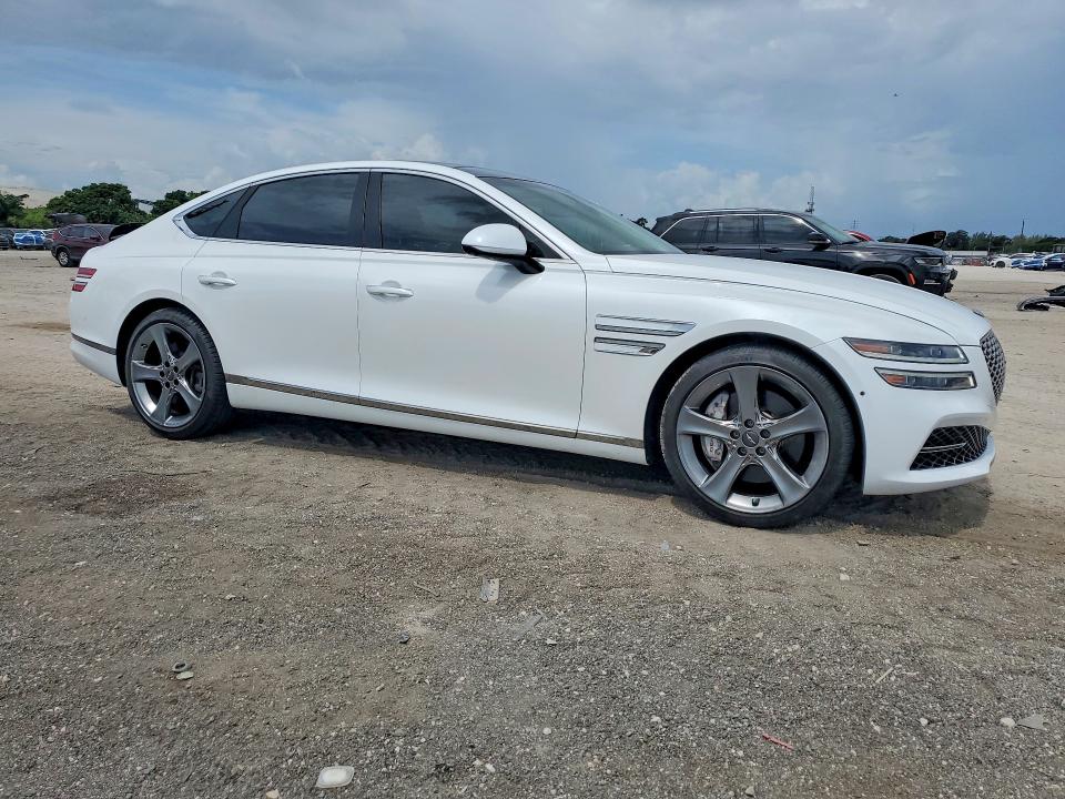 2021 Genesis G80 VIN KMTGC4SD1MU048345 COPART salvage auction — MINOR DENT/SCRATCHES, Sc - Certificate Of Title (P), sold $13,400 on 2026-07-07 (photo 4)