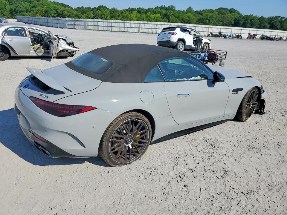 2022 Mercedes-benz Sl-klasse VIN W1KVK8BB8NF001310 COPART salvage auction — FRONT END, Nc - Salvage Certificate Of Title, sold $25,250 on 2026-07-29 (photo 3)