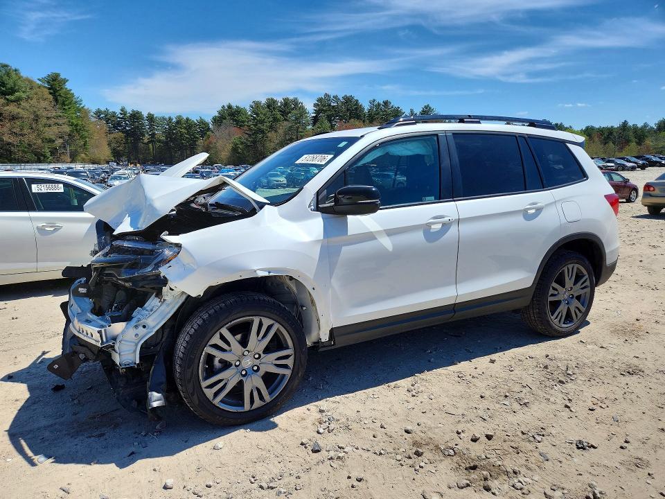 2021 Honda Passport VIN 5FNYF8H5XMB004192 COPART salvage auction — FRONT END, Ma - Cert Of Title-Salvage, sold $3,050 on 2026-07-09 (photo 1)