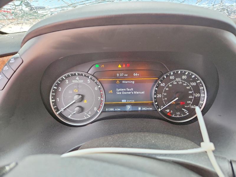 2022 Nissan VIN JN8AY2BC0N9162945 COPART salvage auction — FRONT END, Tx - Salvage Vehicle Title, sold $2,750 on 2026-07-22 (photo 9)