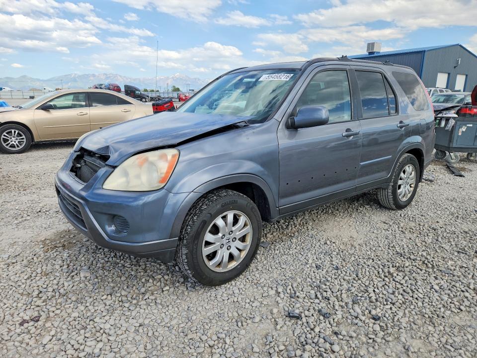 2006 Honda Cr-v VIN JHLRD78916C056143 COPART salvage auction — FRONT END, Ut - Salvage Certificate, sold $1,350 on 2026-07-28 (photo 1)