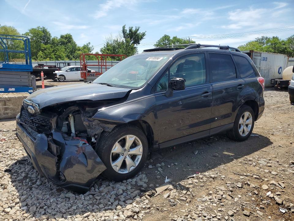 2014 Subaru Forester VIN JF2SJAGC4EH430538 COPART salvage auction — FRONT END, IL - SALVAGE CERTIFICATE, sold $550 on 2026-07-08 (photo 1)
