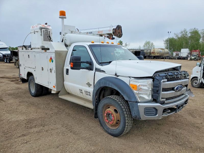 2015 Ford F-550 super duty VIN 1FDUF5HT4FEC42681 COPART salvage auction — FRONT END, Ab - Bos - Salvage, sold $20,250 on 2026-07-09 (photo 1)