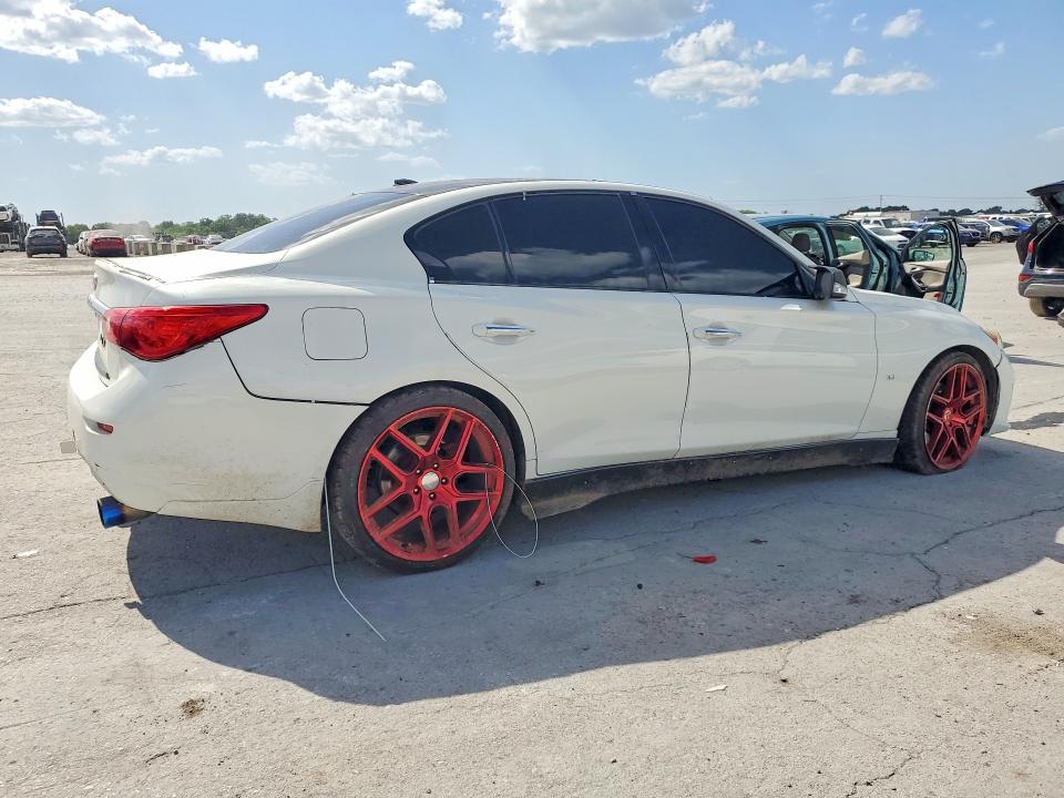 2014 Infiniti Q50 VIN JN1BV7AP1EM692707 COPART salvage auction — FRONT END, Tn - Salvage Certificate, sold $850 on 2026-07-20 (photo 3)