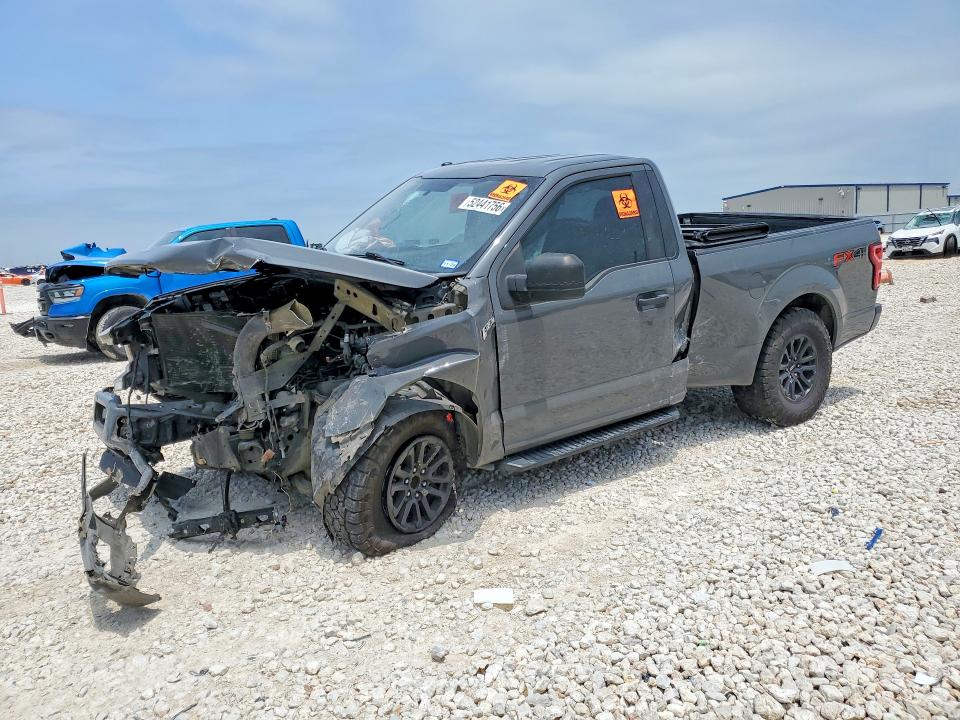 2018 Ford F-150 VIN 1FTMF1E54JFE25763 COPART salvage auction — FRONT END, TX - SALVAGE VEHICLE TITLE, sold $5,300 on 2026-07-02 (photo 1)