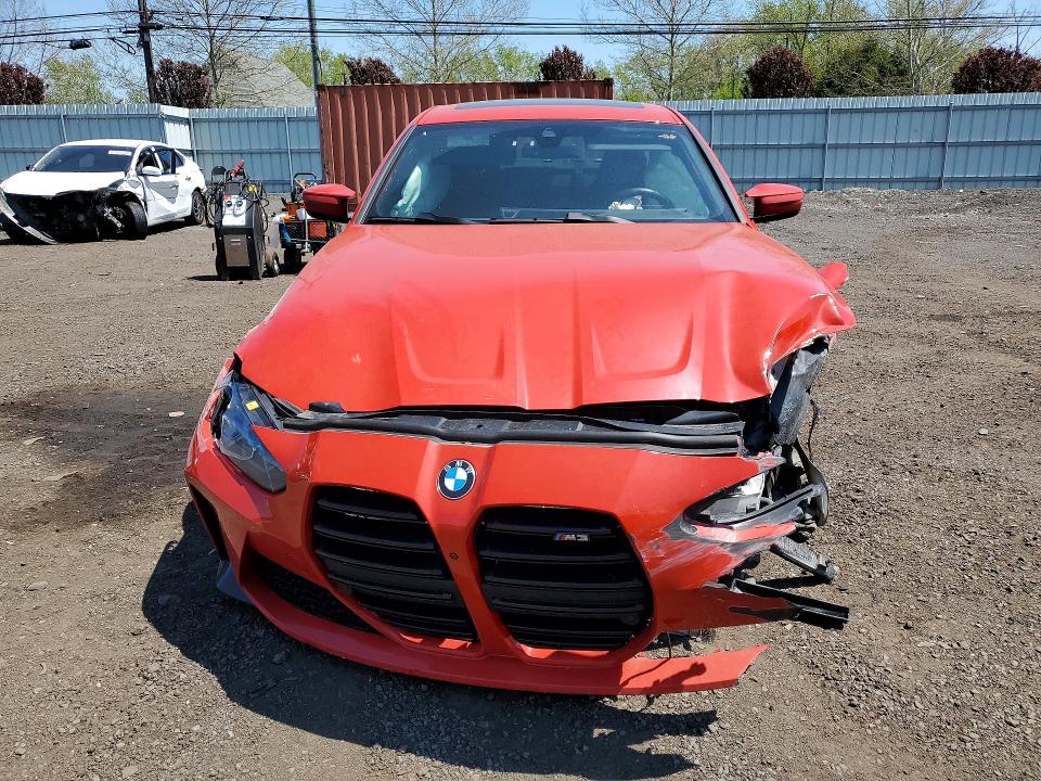 2023 BMW M3 VIN WBS53AY04PFP82536 COPART salvage auction — ALL OVER, Ct - Cert Of Title-Salvage, sold $17,300 on 2026-07-07 (photo 5)