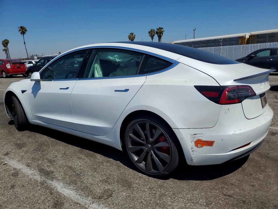 2020 Tesla Model 3 VIN 5YJ3E1EC4LF624428 COPART salvage auction — FRONT END, Ca - Salvage Certificate, sold $60 on 2026-07-21 (photo 2)